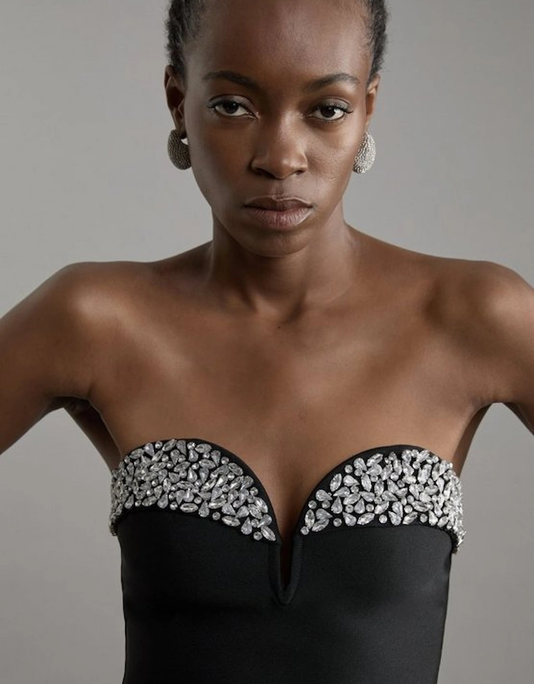 Figure Form Bandage Crystal Embellished Corset Top, 5 of 4