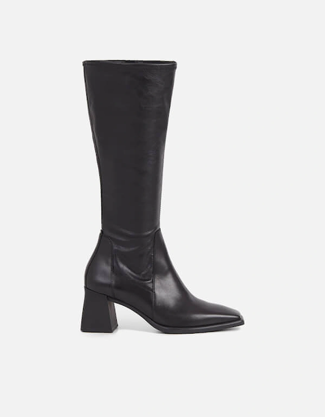 Women's Hedda Leather Knee High Heeled Boots, 2 of 1