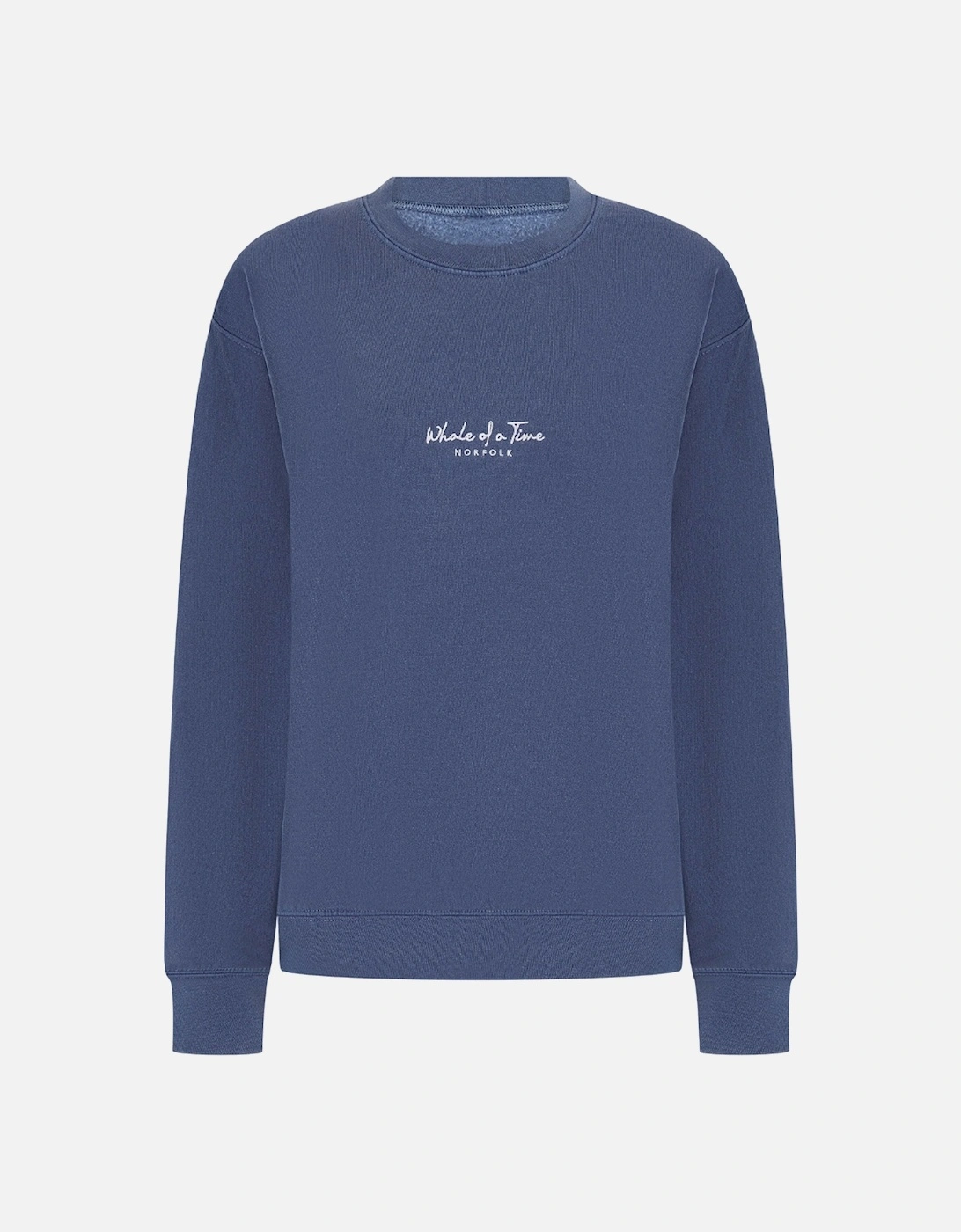 Whale Of A Time Signature Unisex Sweatshirt Stonewashed Navy