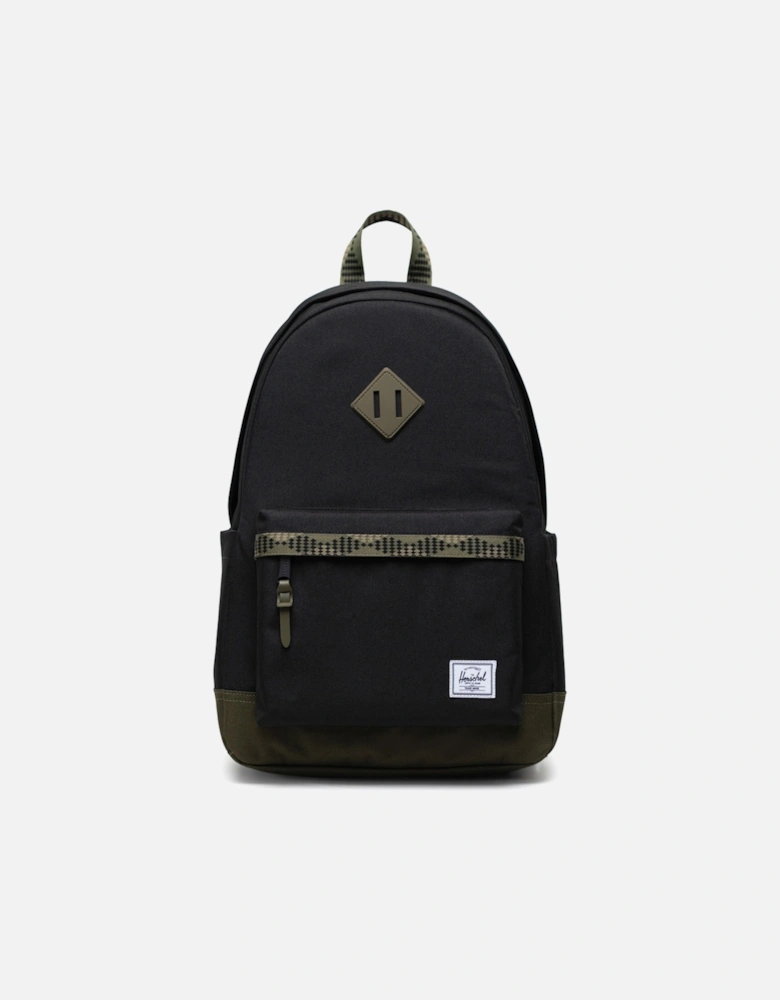 Heritage Backpack Black/Ivy Green