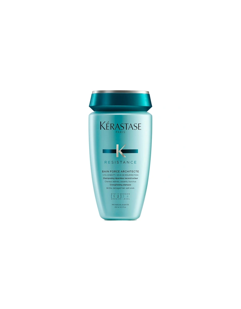 Kérastase Resistance Force Architecte Daily Strengthening Shampoo for Damaged, Brittle Hair with Vita-Ciment Complex 250ml - Kerastase