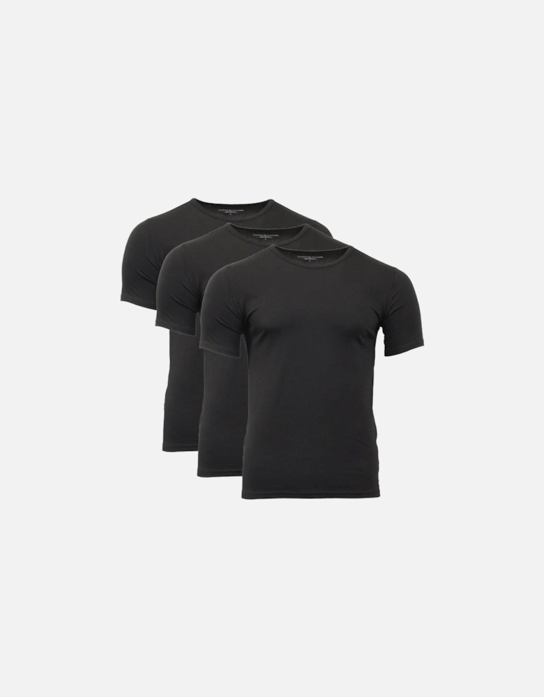 3-Pack Premium Essentials Stretch T-Shirts, Black