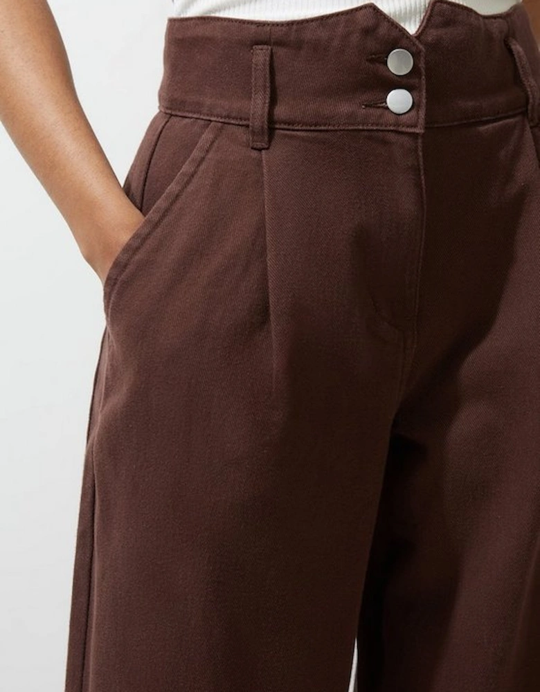 Denim Wide Leg Trousers