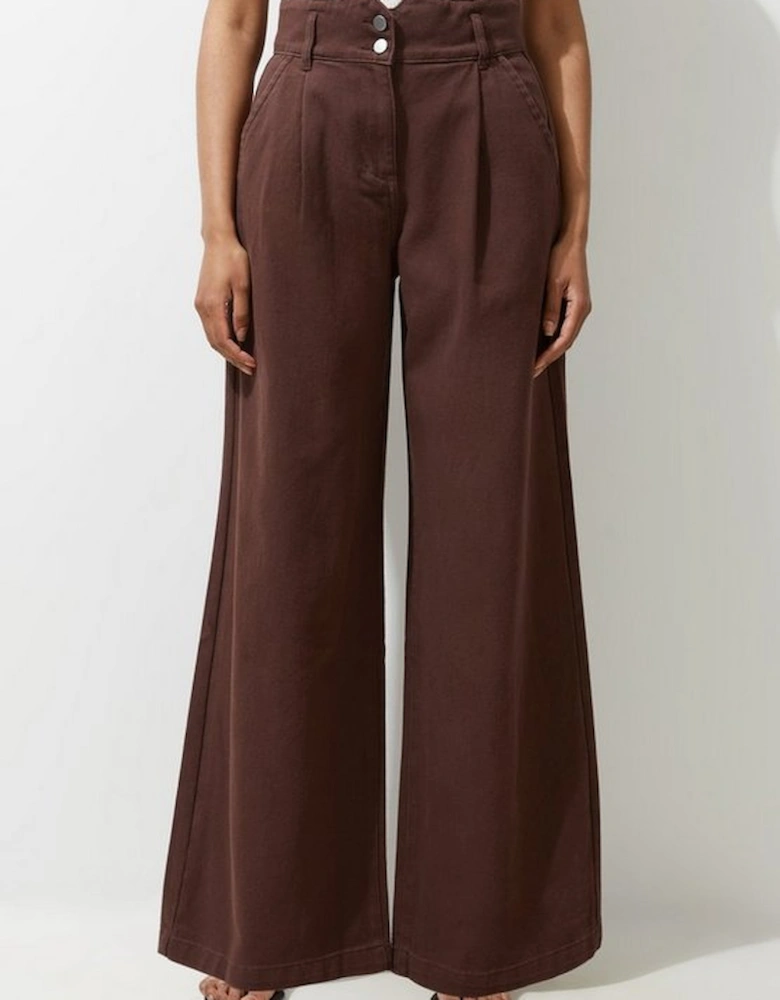 Denim Wide Leg Trousers