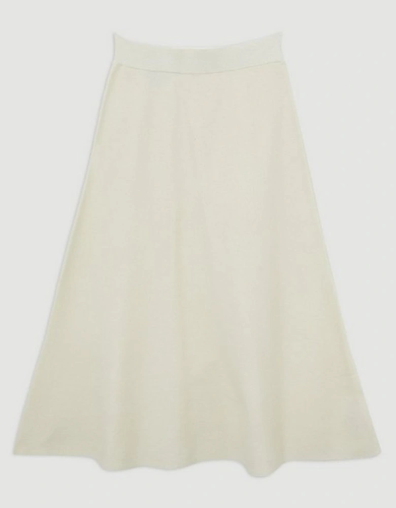 Lydia Millen Viscose Blend Milano Knit Full Midi Skirt