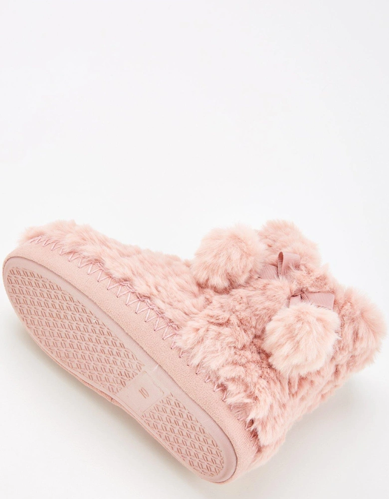 Girls Slipper Boot - Pink