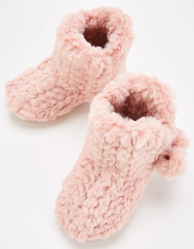 Girls Slipper Boot - Pink