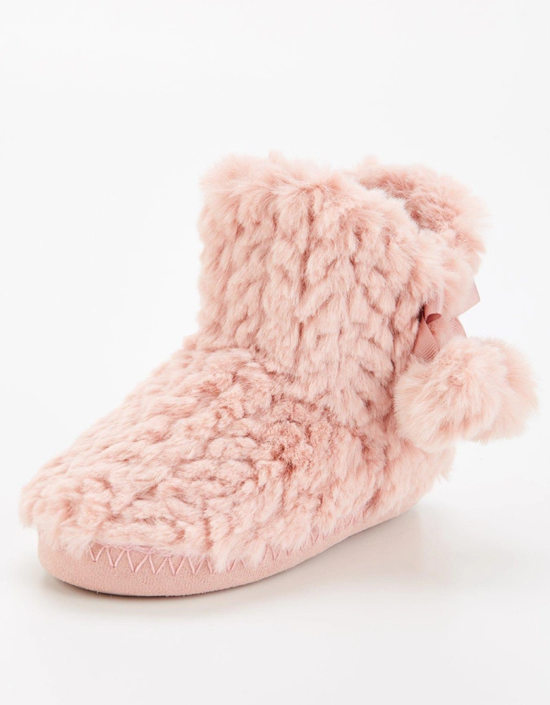 Girls Slipper Boot - Pink