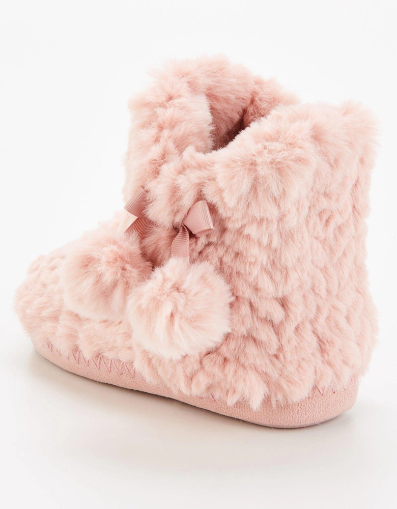 Girls Slipper Boot - Pink