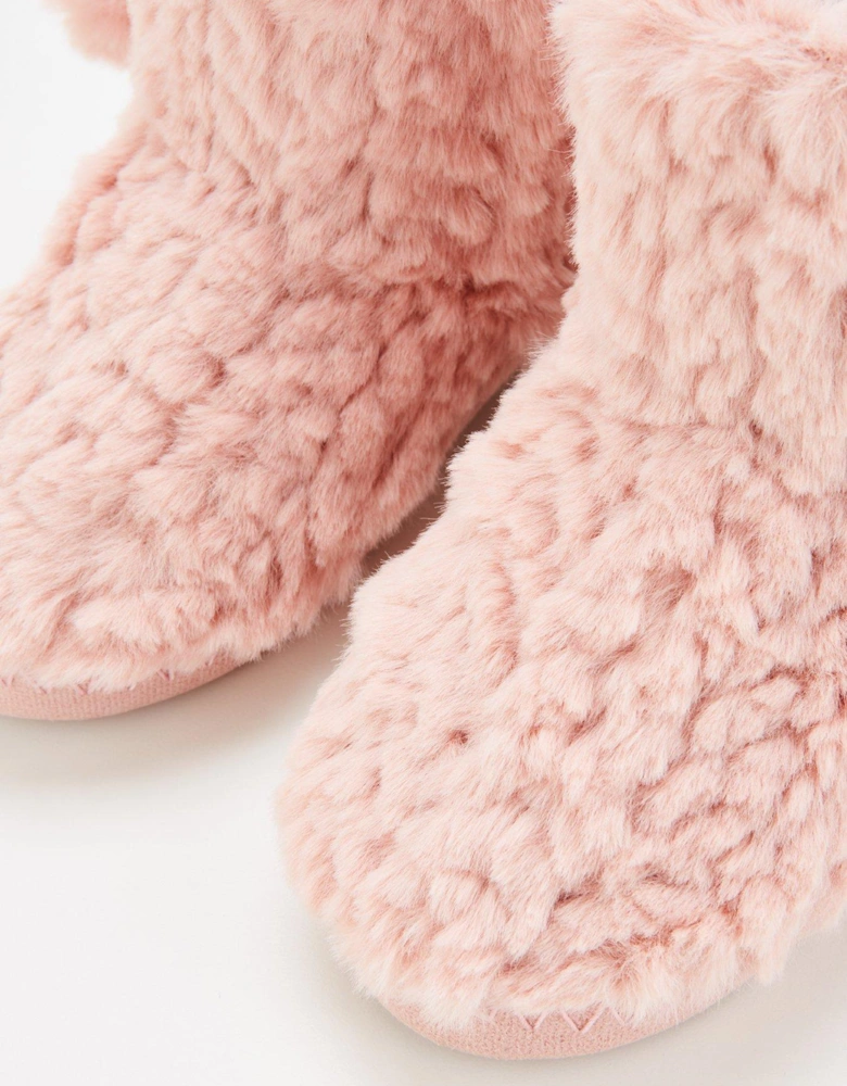 Girls Slipper Boot - Pink