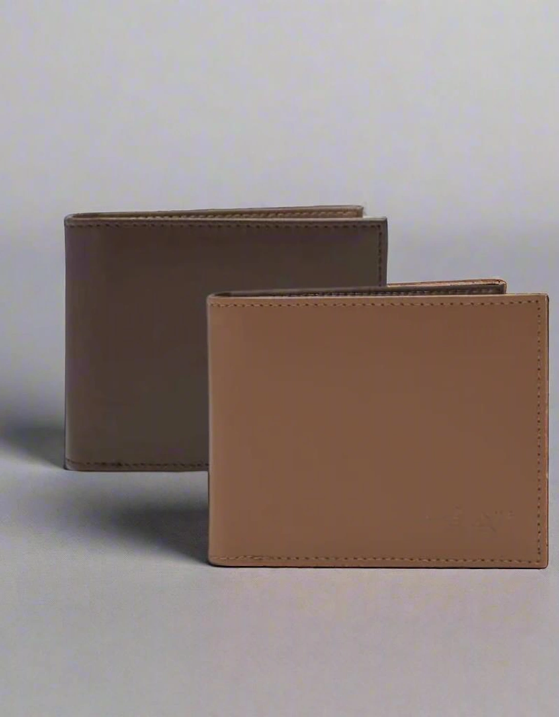 Labante London Men's Brave Vegan Wallet Matching Set of Two Wallets - Brown