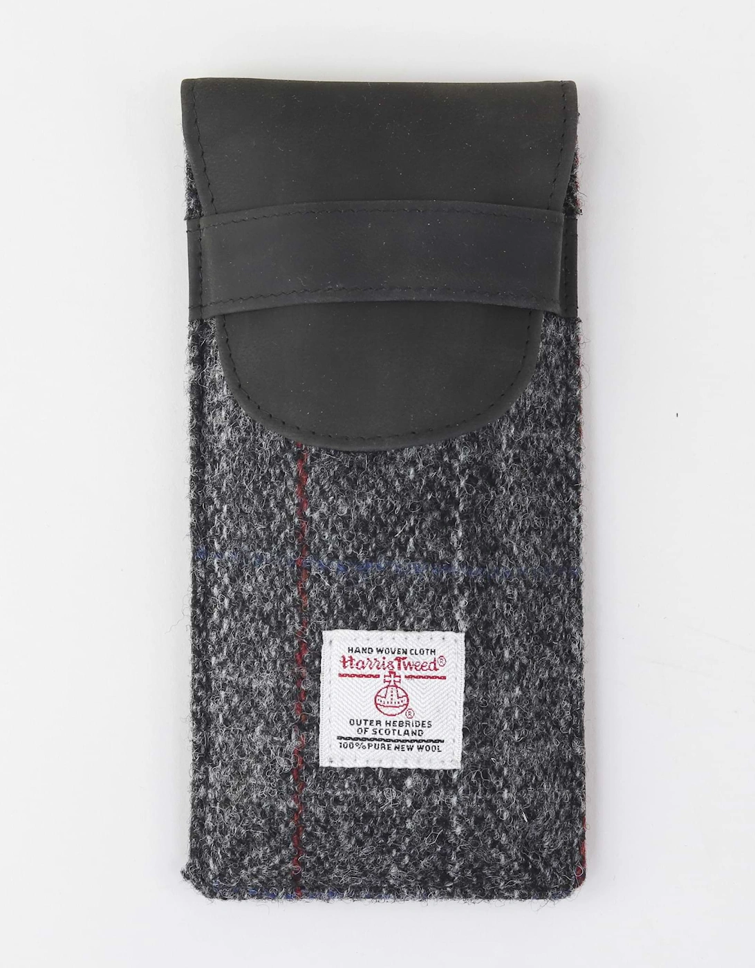 Harris Tweed Fold Over Glasses Case - Grey