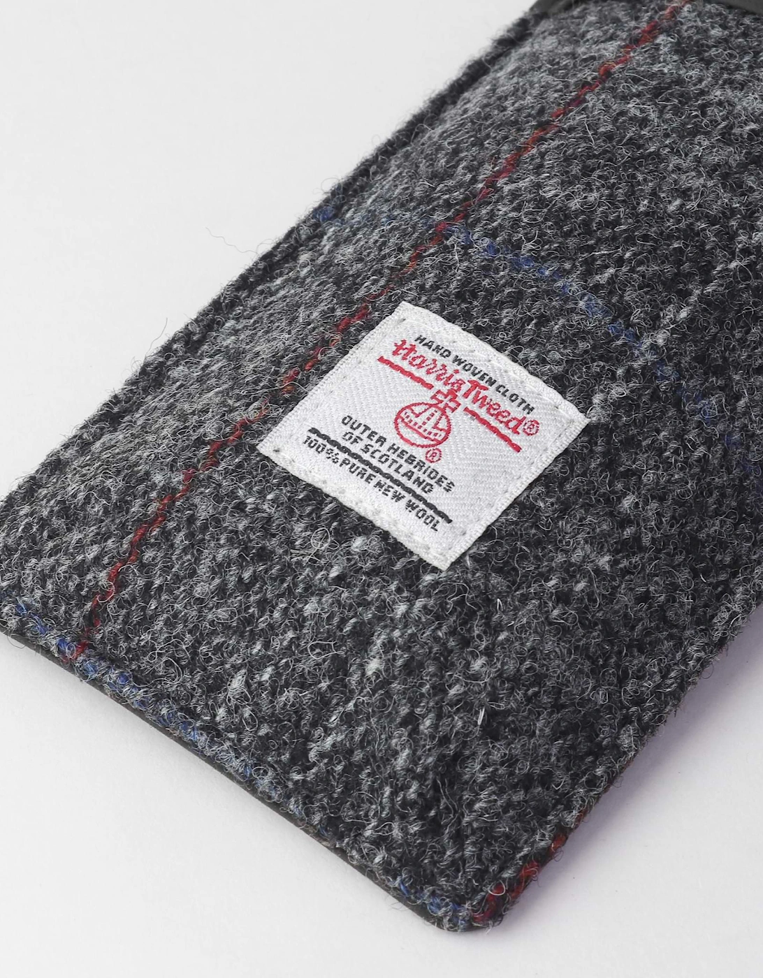 Harris Tweed Fold Over Glasses Case - Grey