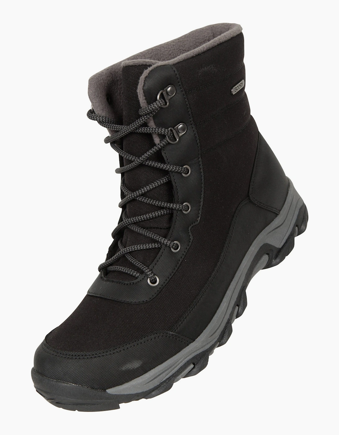 Mountain Warehouse Men's Black Ohio Fleece Lined Snow Boots  7 Size 7 Uk