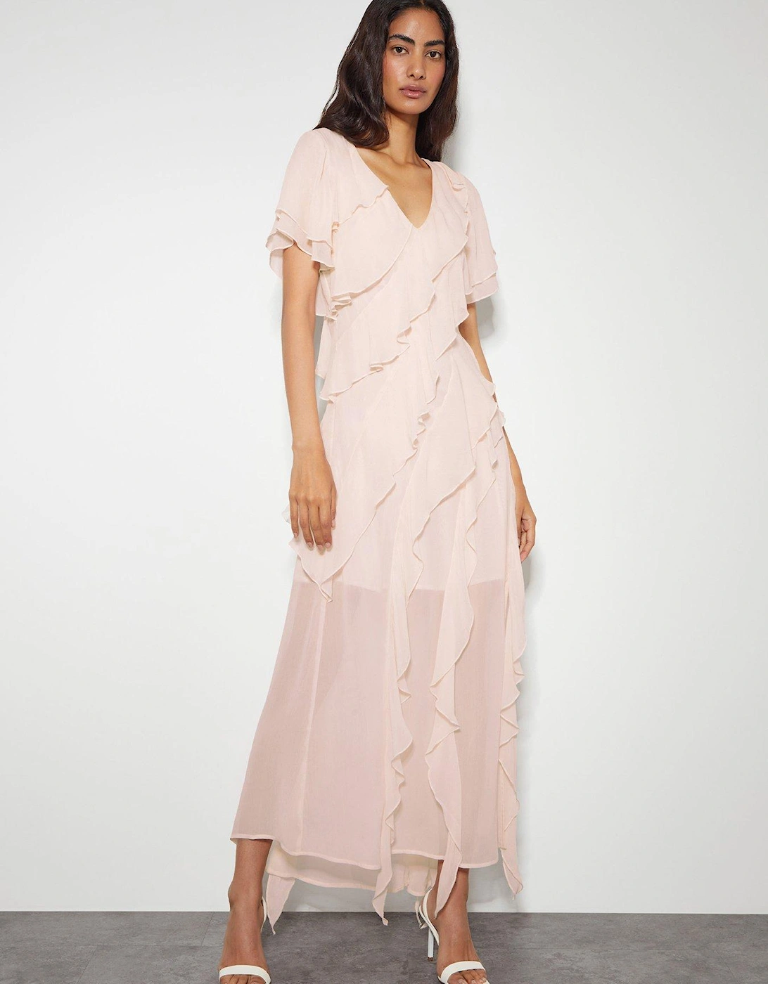 Renata Ruffle Maxi Dress - Pink, 2 of 1