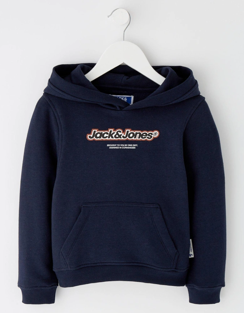 Younger Boys Vesterbro Newton Branding Sweat Hoodie - Sky Captain