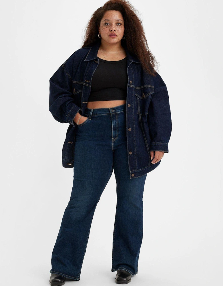 726™ Plus High Rise Flare Jeans - Blue Swell 