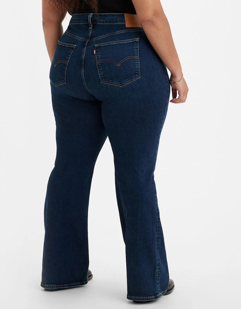 726™ Plus High Rise Flare Jeans - Blue Swell 