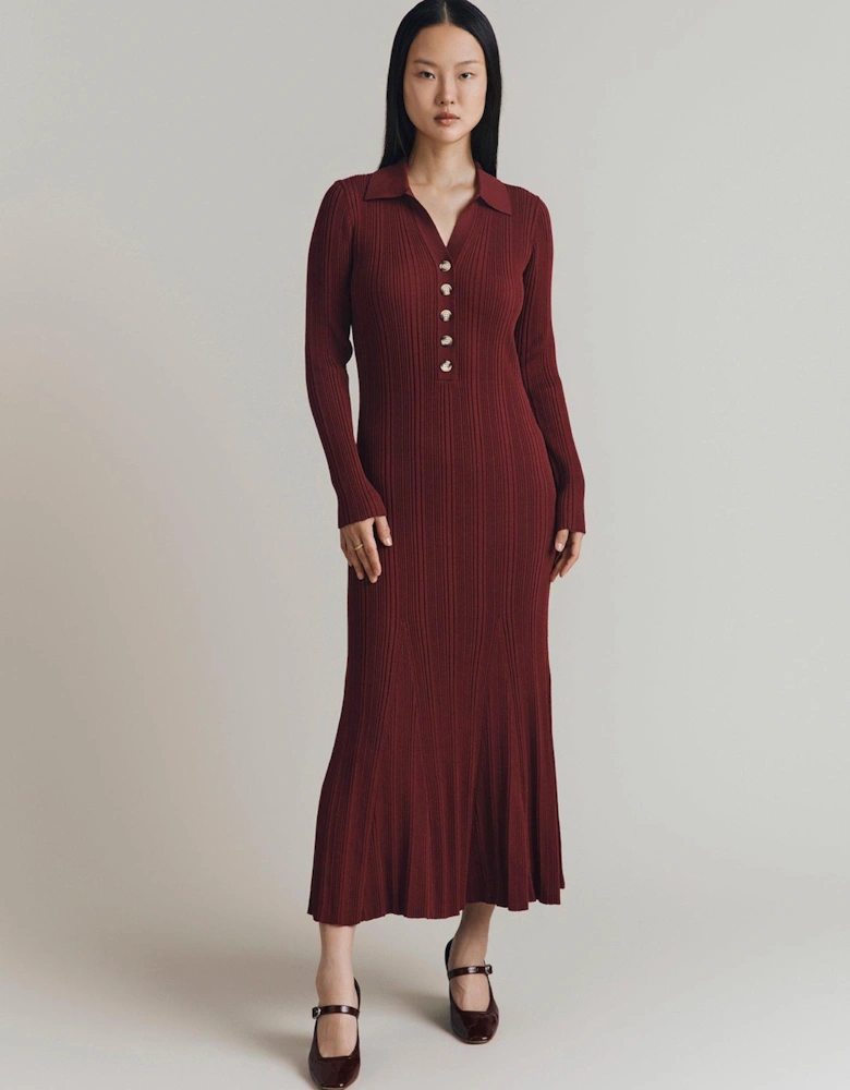 Fern Dress - Burgundy