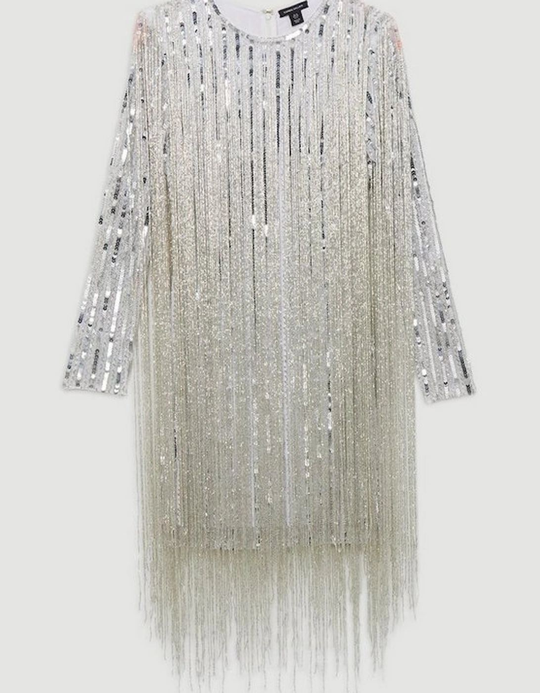 Embellished And Beaded Tassel Woven Mini Dress