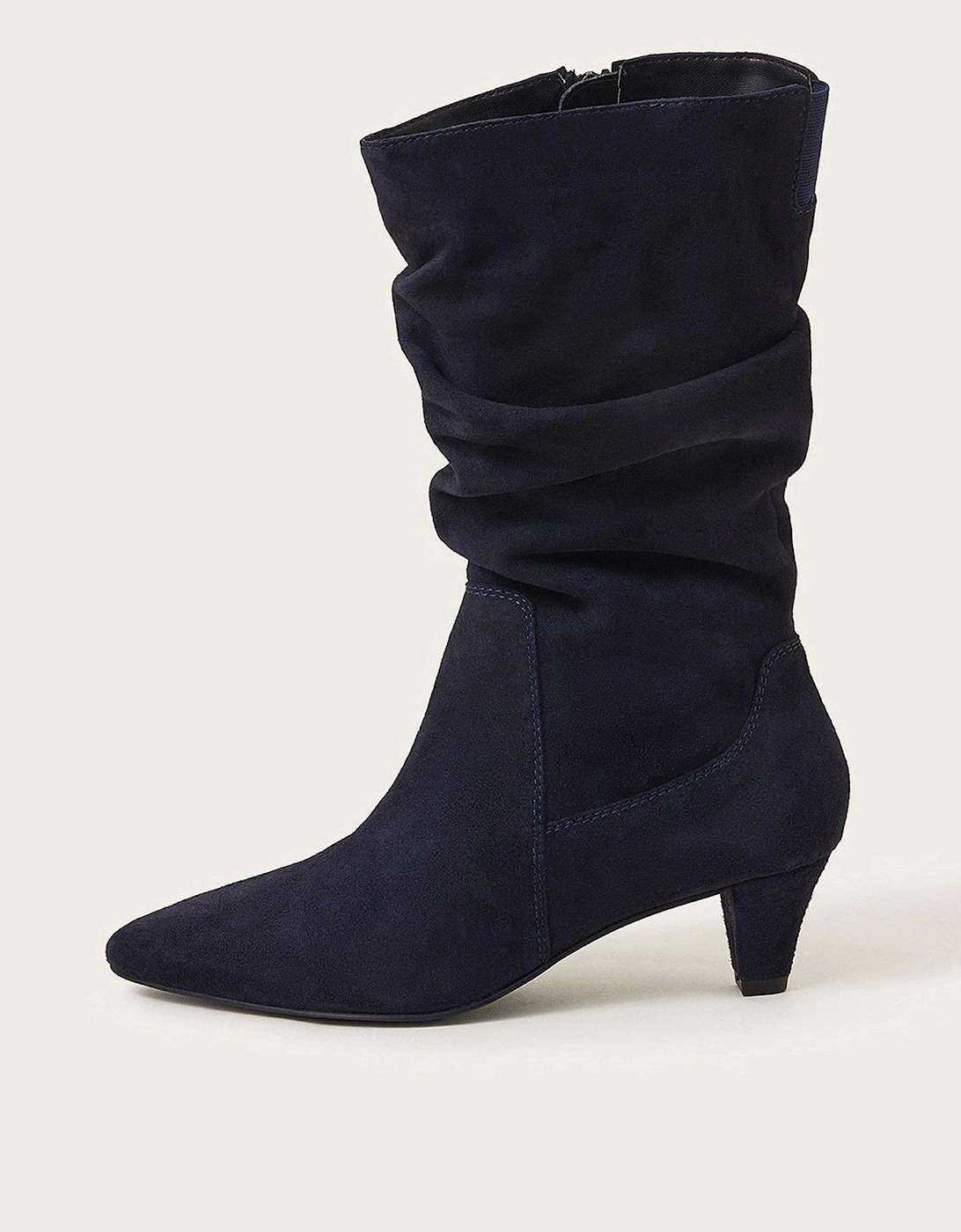 Nina Suede Rouched Boots, 2 of 1