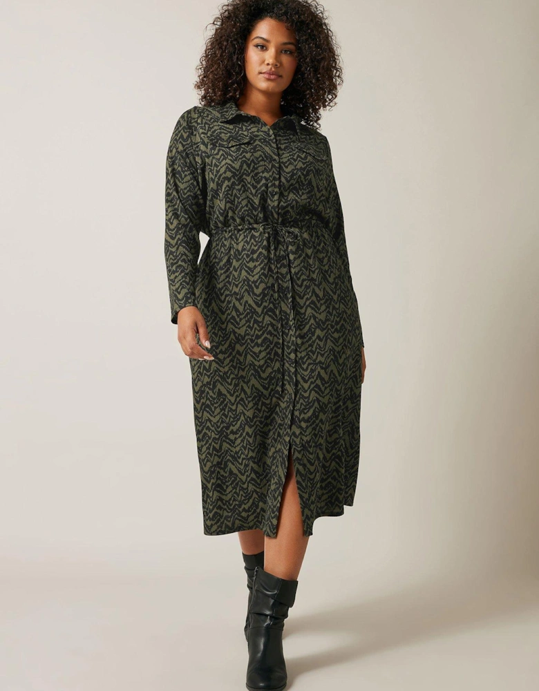 Jersey Crepe Utility Dress