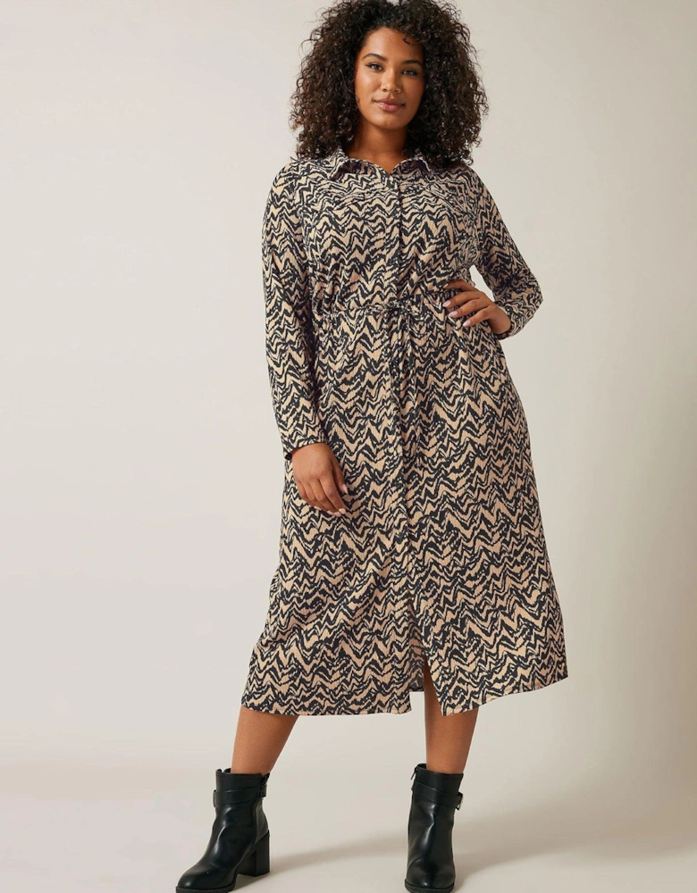 Jersey Crepe Utility Dress