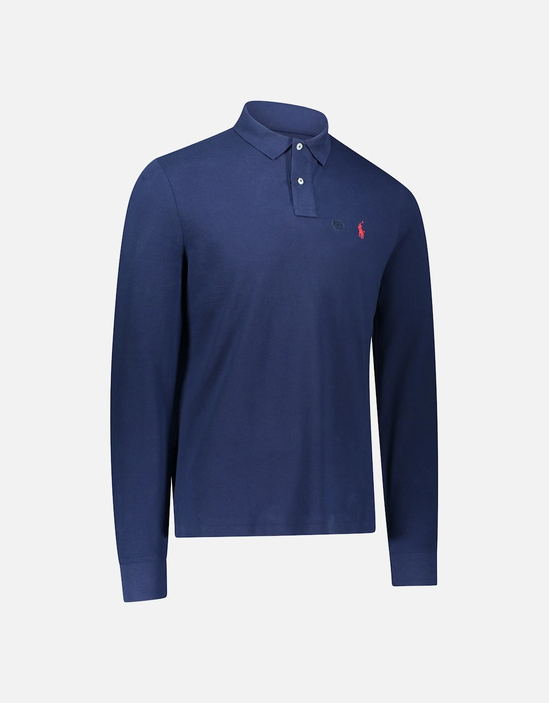 Ralph Lauren LS Polo Knitwear Shirt - Navy