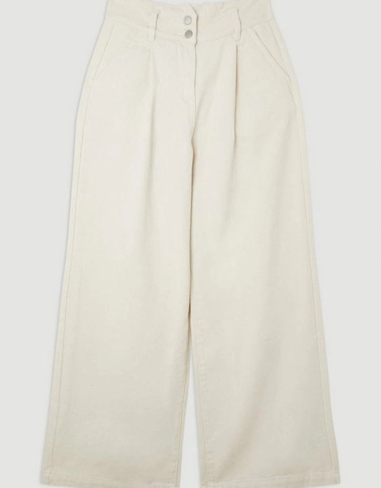 Denim Wide Leg Trousers