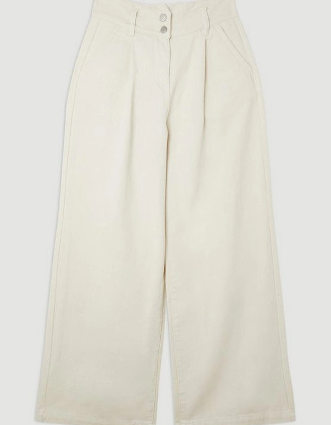 Denim Wide Leg Trousers