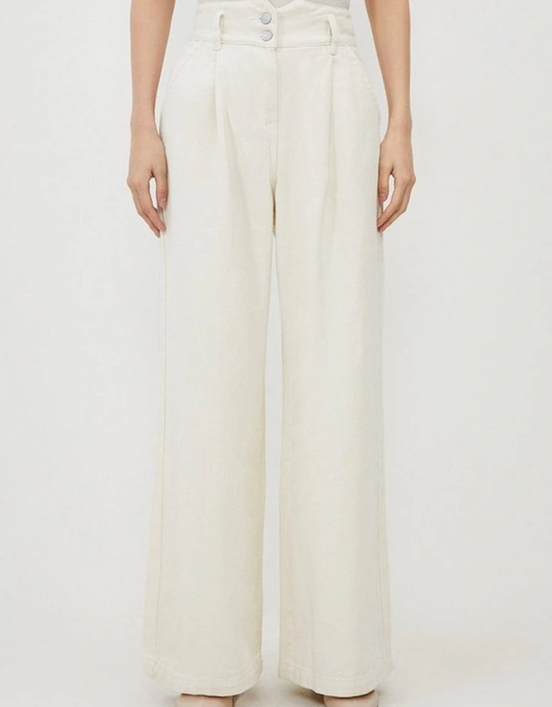 Denim Wide Leg Trousers