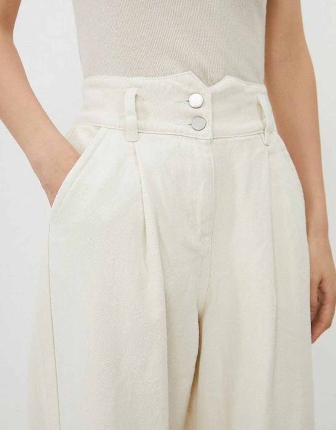 Denim Wide Leg Trousers