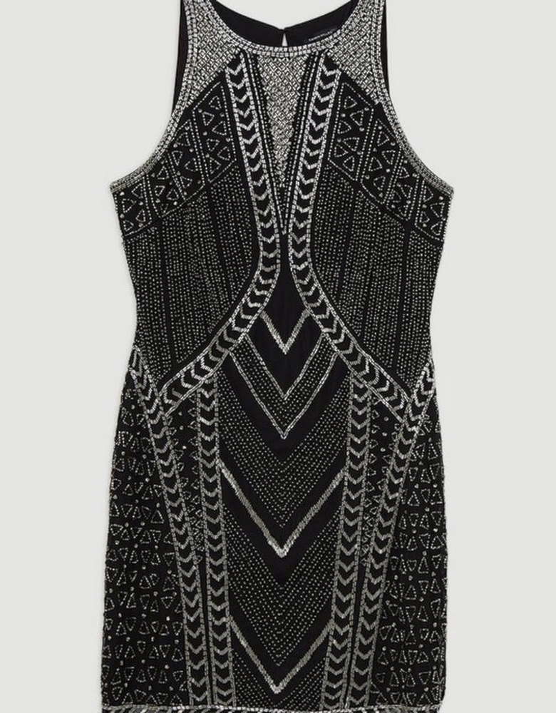 Tall Premium Embellished Sleeveless Cut Out Mini Dress