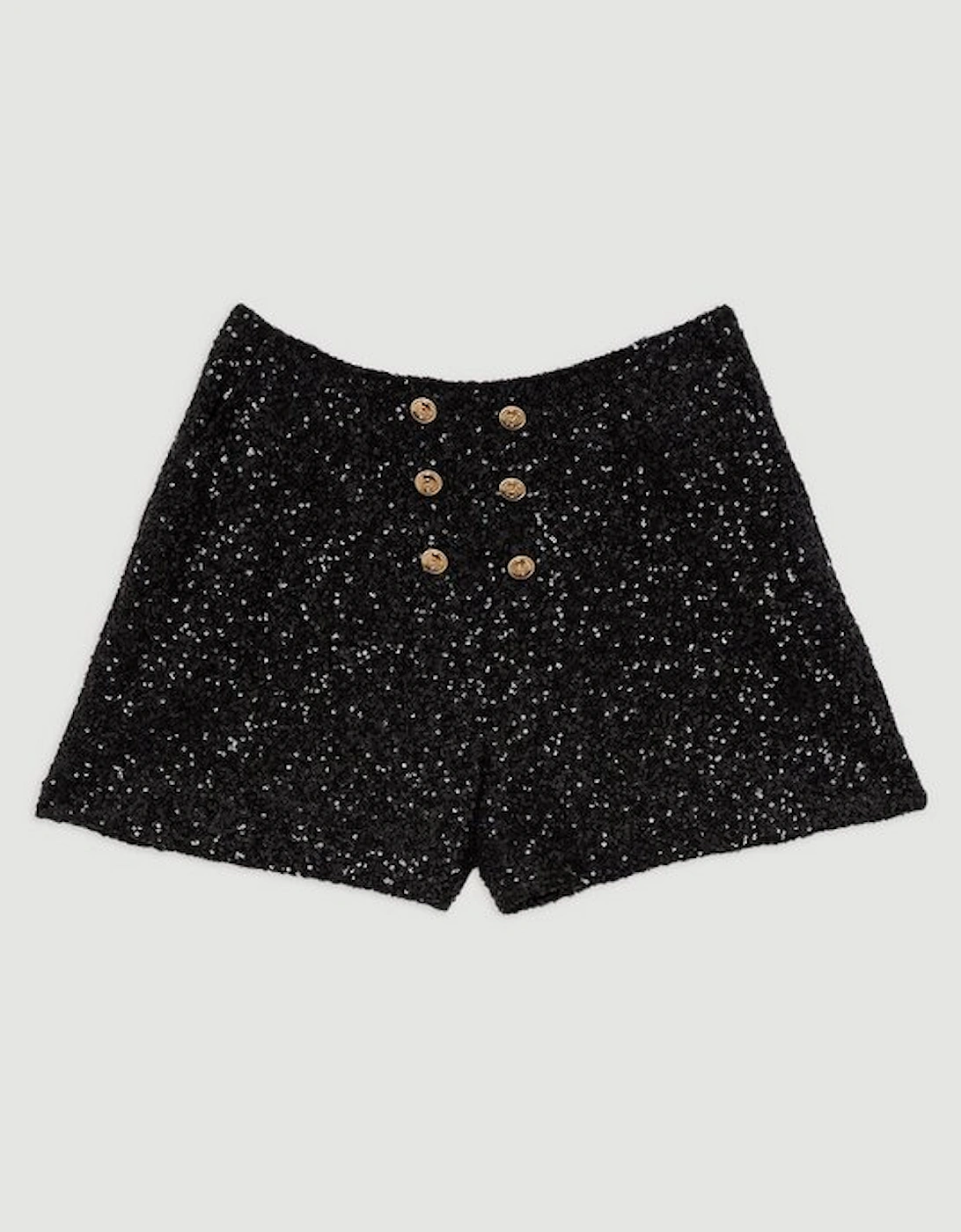 Sequin Tailored Mini Shorts