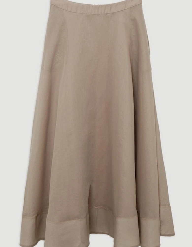 Lydia Millen Organdie Woven Maxi Prom Skirt