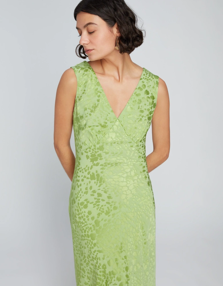 Iris Maxi Dress in Pistachio Green