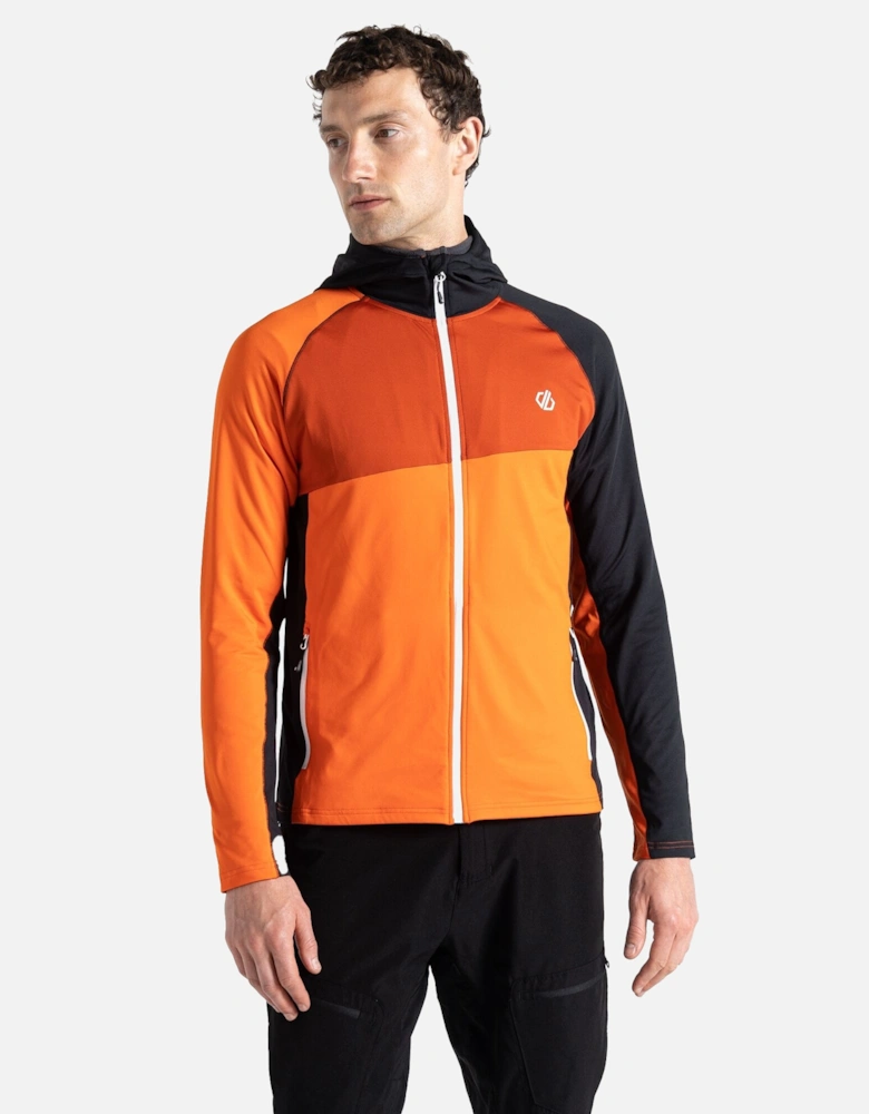 Mens Touring Hooded Stretch Full Zip Jacket