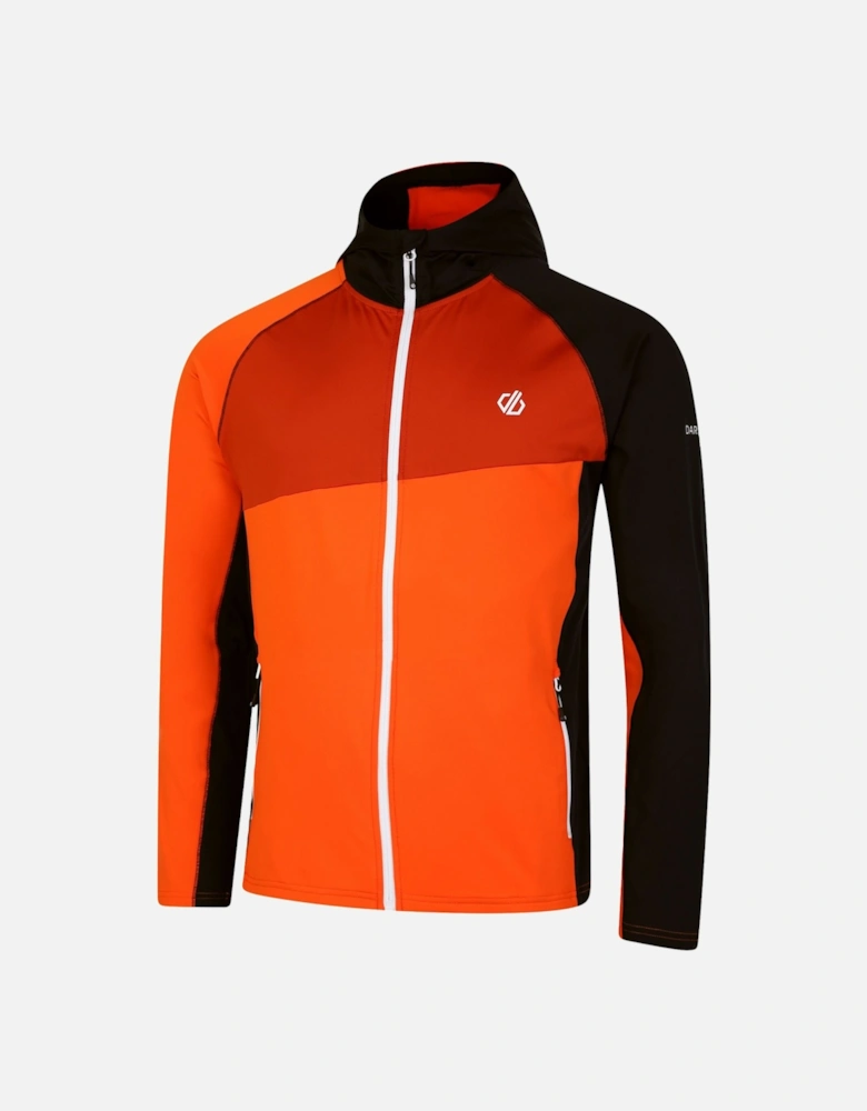 Mens Touring Hooded Stretch Full Zip Jacket