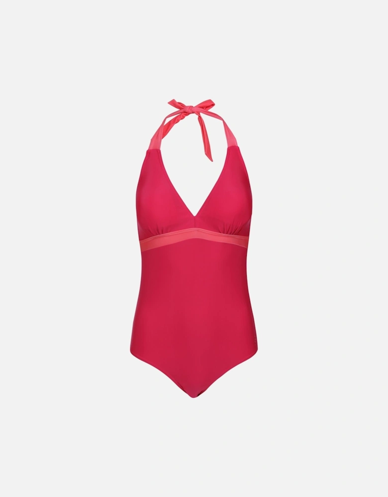 Womens/Ladies Flavia Contrast One Piece Swimsuit