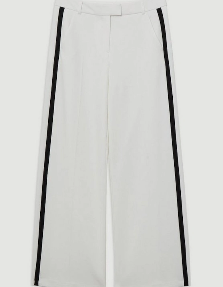 Tailored Stretch Tipped Kick Flare Trousers