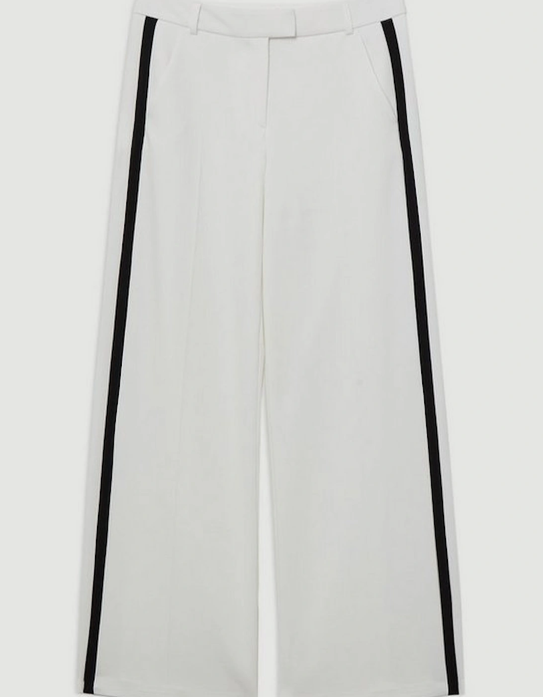 Tailored Stretch Tipped Kick Flare Trousers