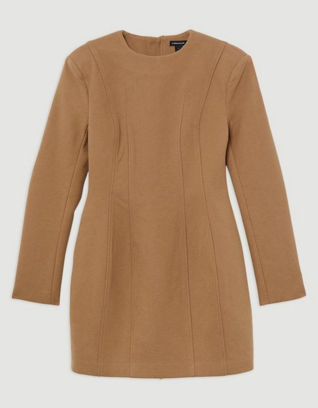 Brushed Tailored Jersey Mini Scuba Dress