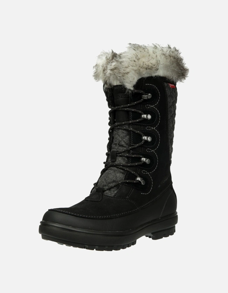 model Garibaldi Winter Boots Female in Jet Black