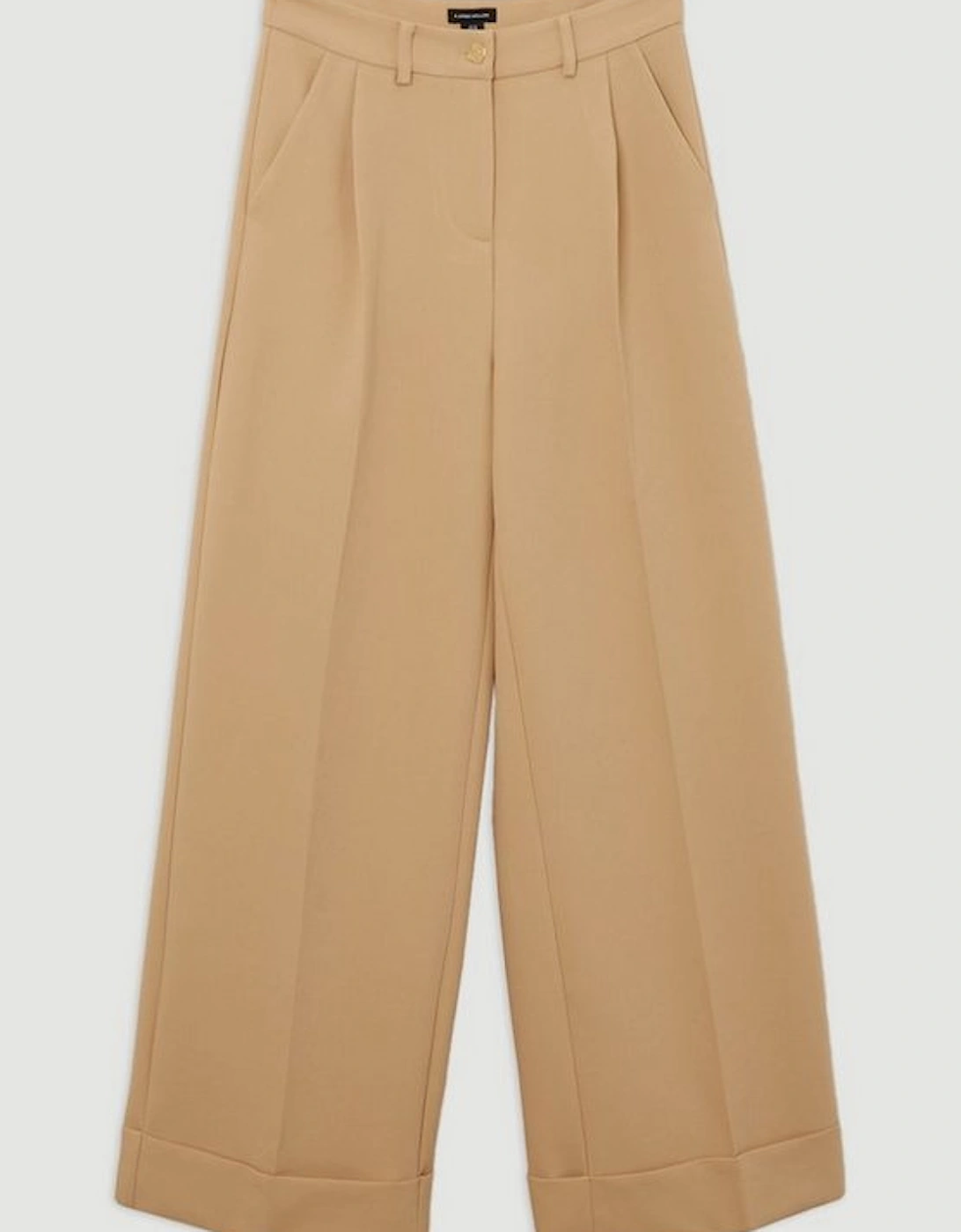 Petite Essential Tailored Wide Leg Trousers