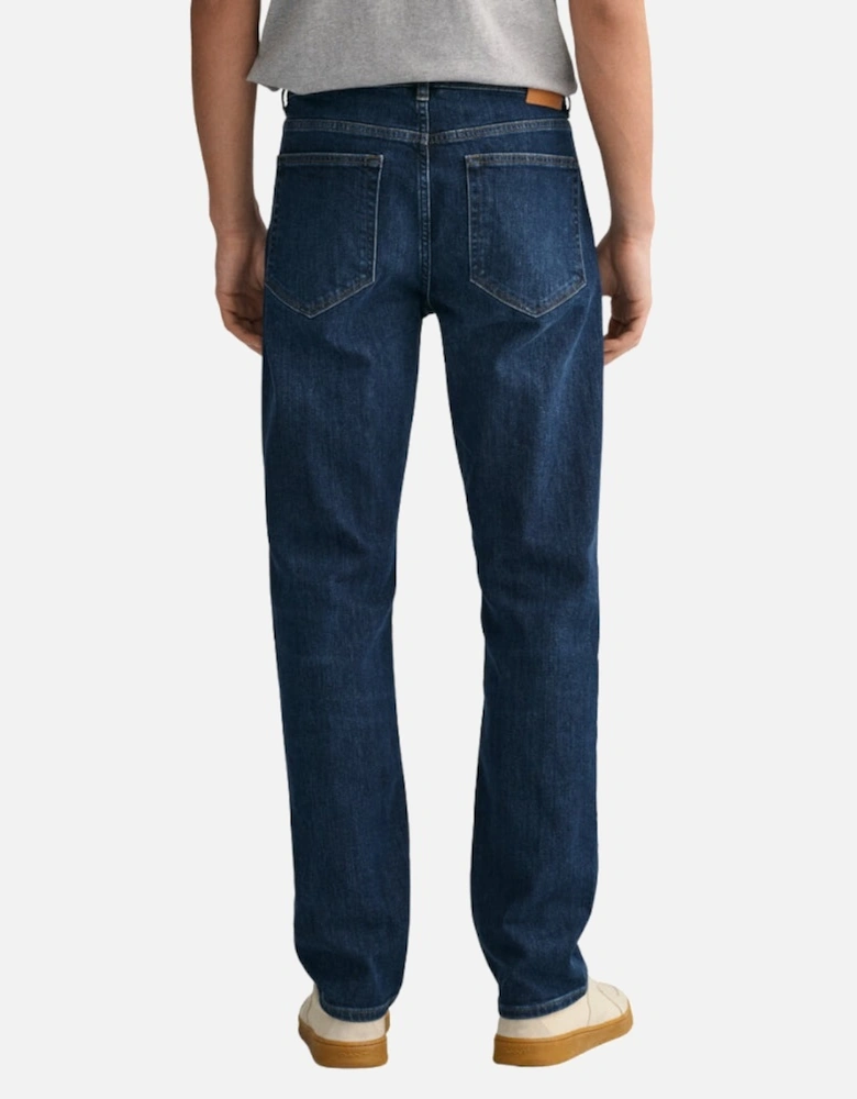 Regular Fit Jeans - Dark Blue Worn In