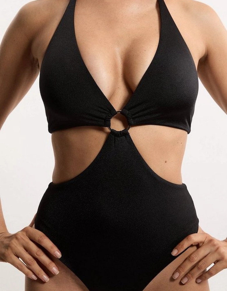 Slinky Cut Out Ring Detail Swimsuit