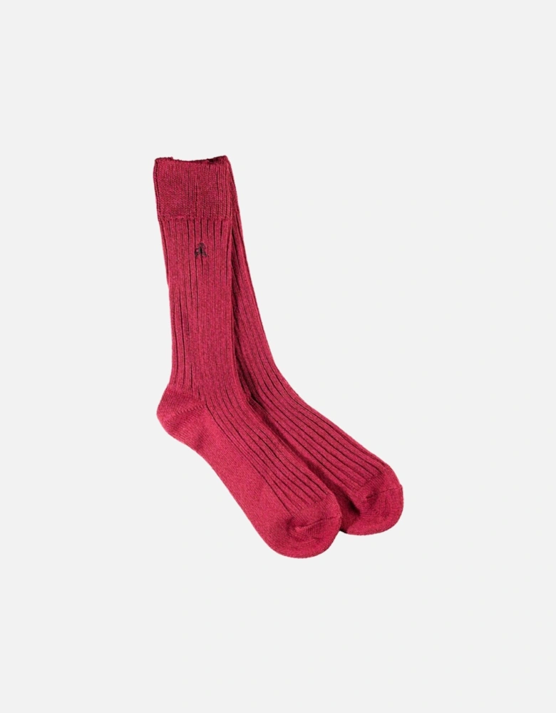 BURGUNDY BOOT SOCKS