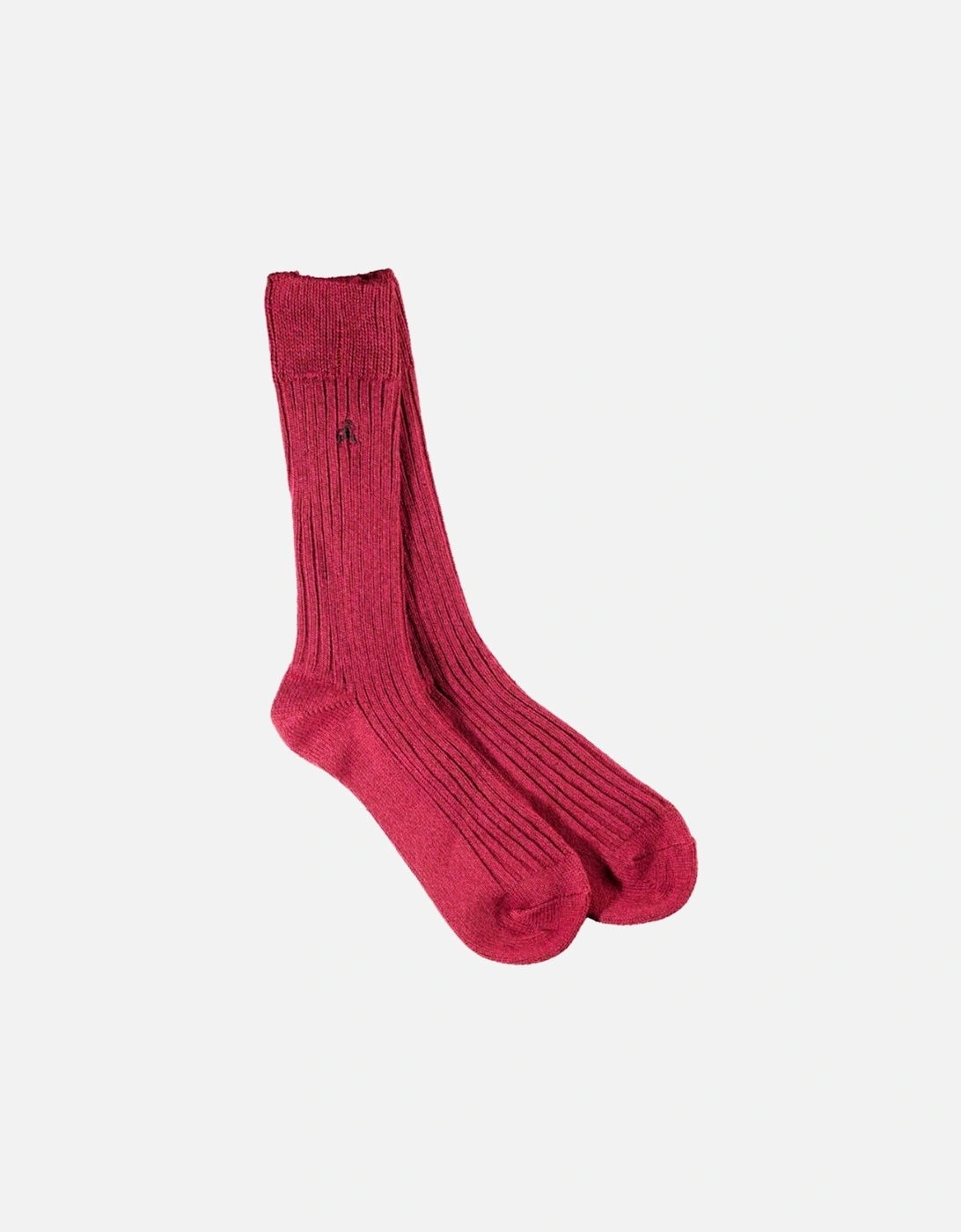 BURGUNDY BOOT SOCKS, 2 of 1