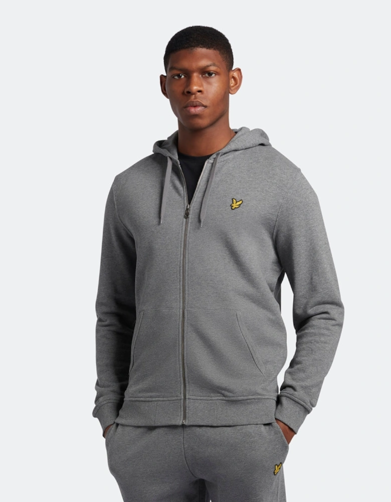 Lyle & Scott Mens Zip Through Regular Fit Cotton Hoodie