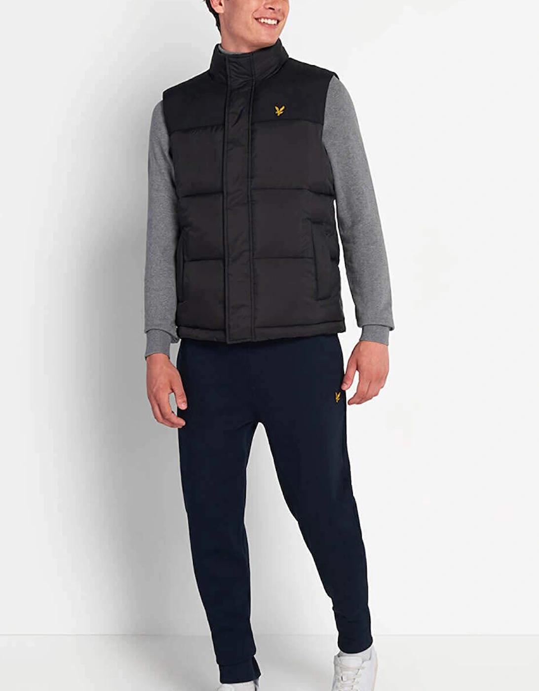 Lyle & Scott Mens Wadded Waterproof Padded Bodywarmer Gilet